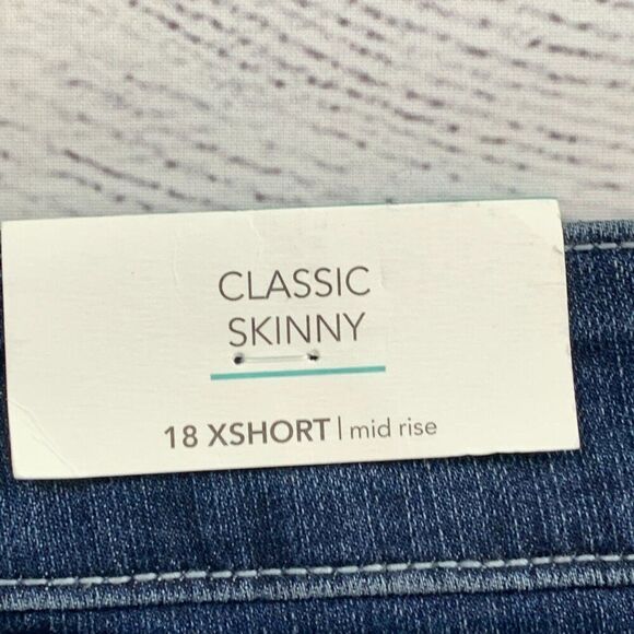 M Jeans Maurices 18 Extra Short Mid Rise Classic Skinny New NWT Inseam 26" - Picture 7 of 10